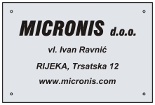 Graviranje Rijeka Natpisna Tabla A4